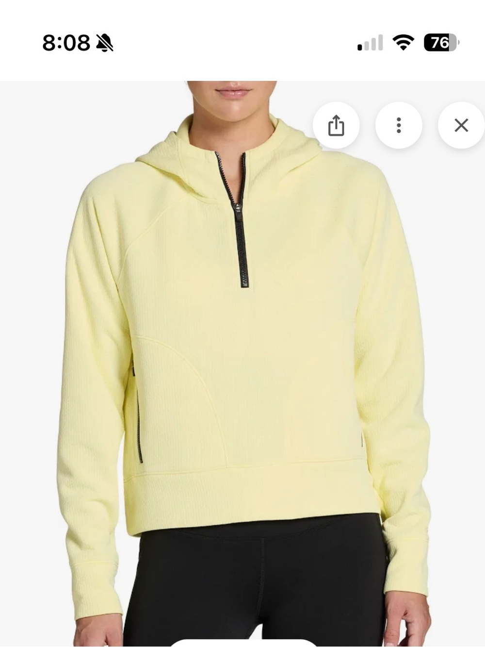 NWOT DSG Women’s 1/4 Zip Sports Fleece Size: S
